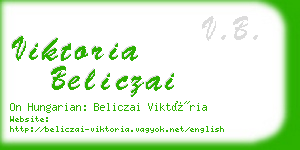 viktoria beliczai business card